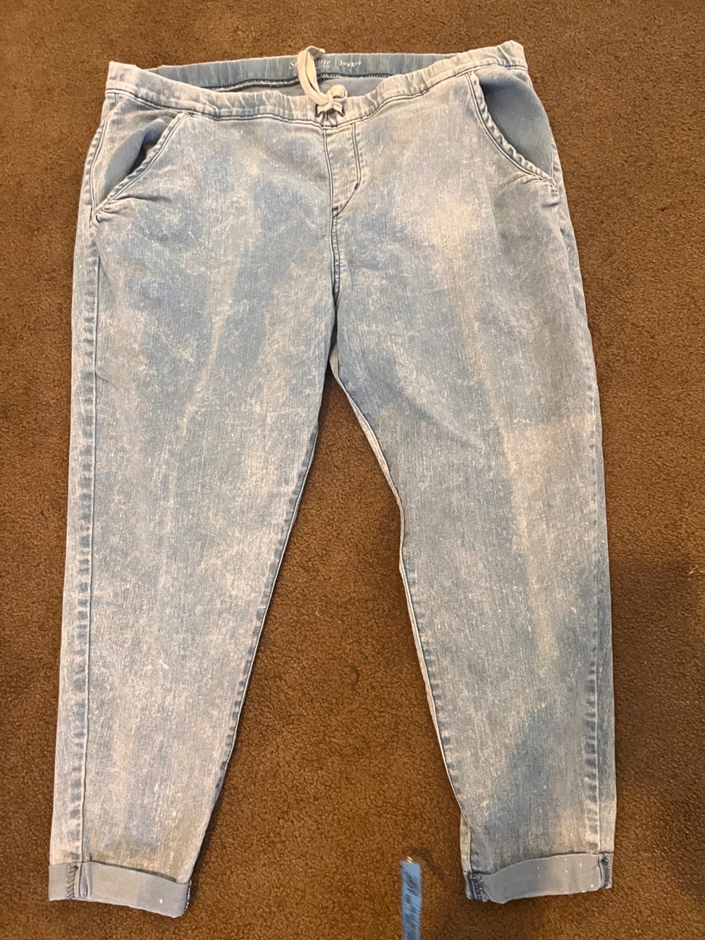 Levi's Light Blue Relaxed Jogger Jeans - Drawstring Waist